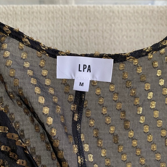 NWOT LPA GOLD AND BLACK BODYSUIT - Picture 4 of 5